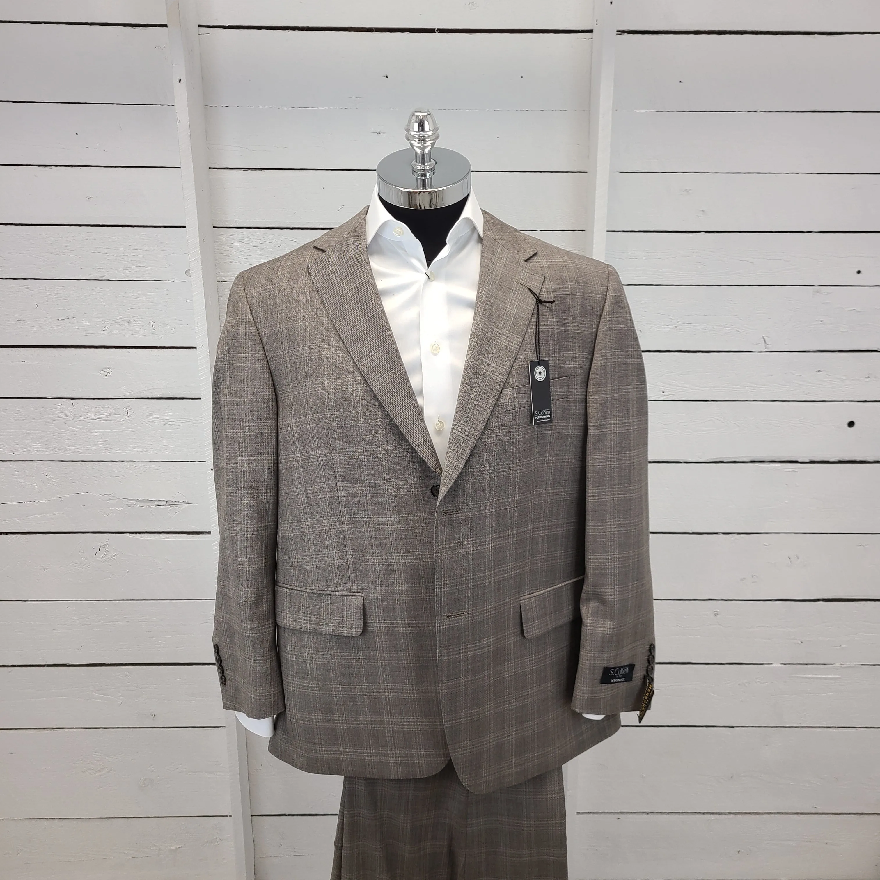 100% Wool Suit - Rockford Cut - 893574 *44S Only*