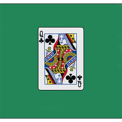 12 inch Card Silk - Queen Of Clubs