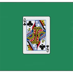 12 inch Card Silk - Queen Of Clubs