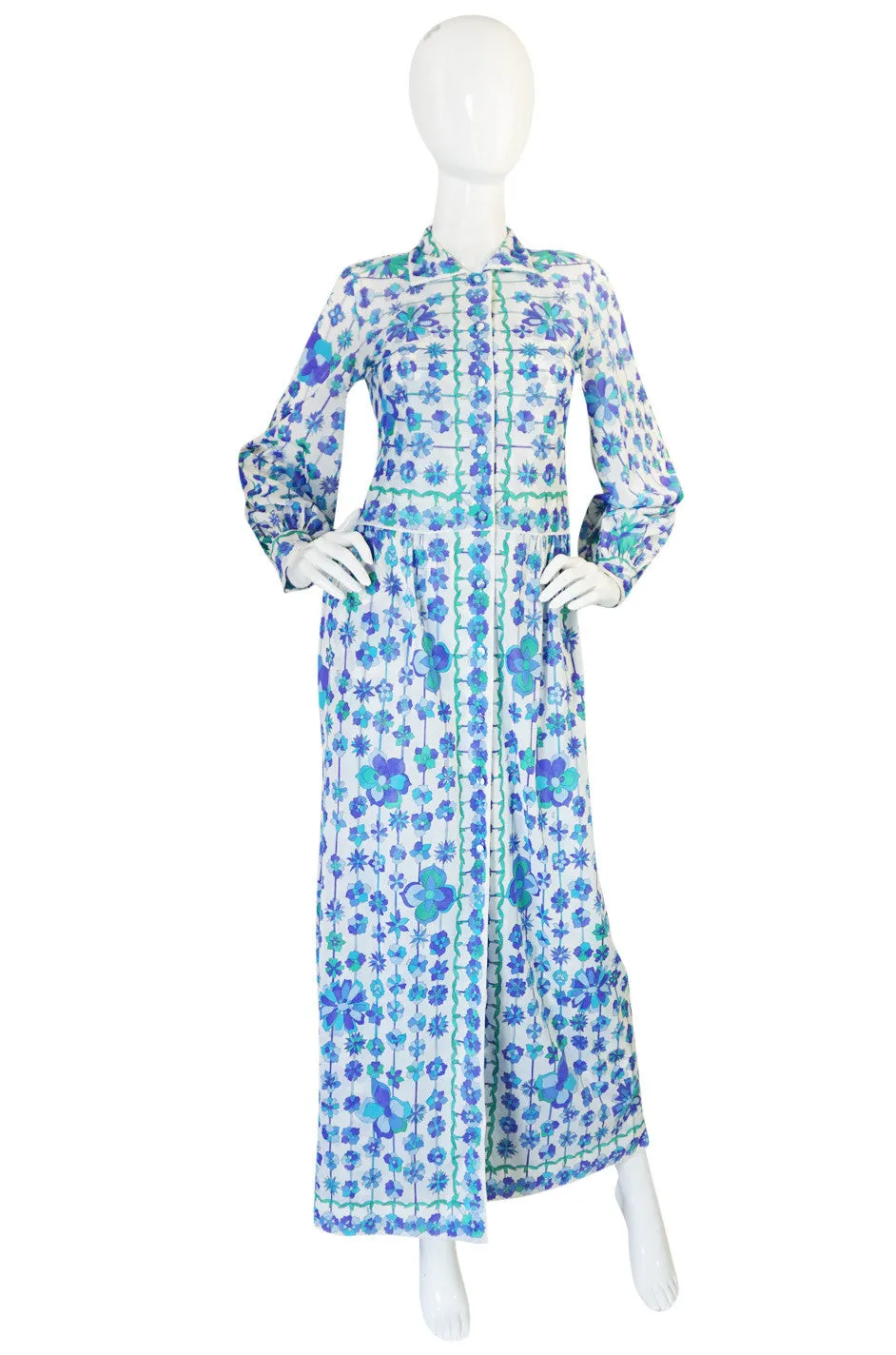 1960s Emilio Pucci Formfit Rogers Floral Print Dress Set