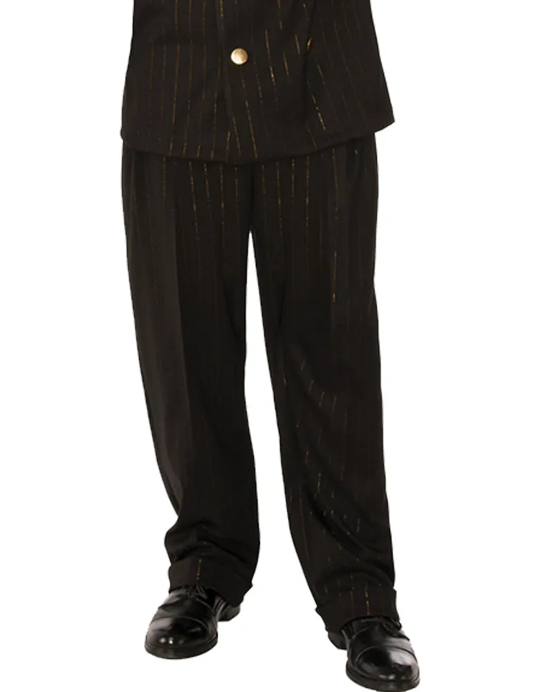 20s Black and Gold Gangster Mens Costume