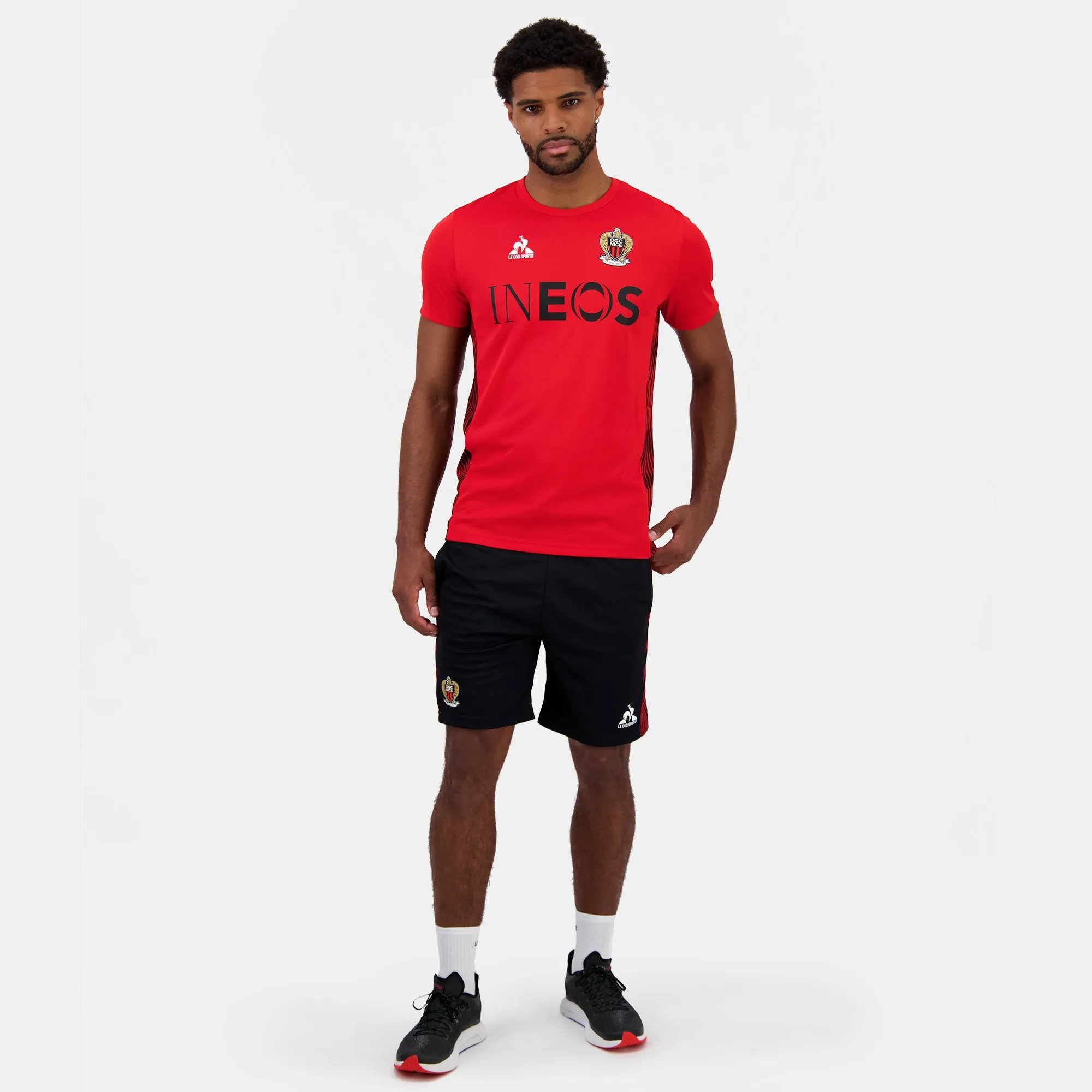 2421900-OGC NICE TRAINING Tee SS M red N | T-shirt Unisexe