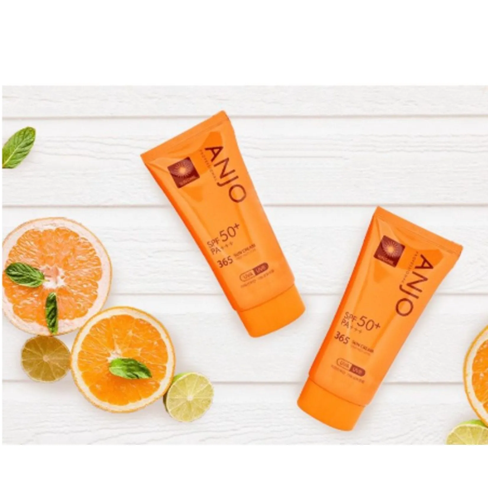 2pcs Anjo Professional 365 Sun Creams 70g SPF 50 PA    Sunscreens Facial Body UV Sunblock non-sticky moisturizing