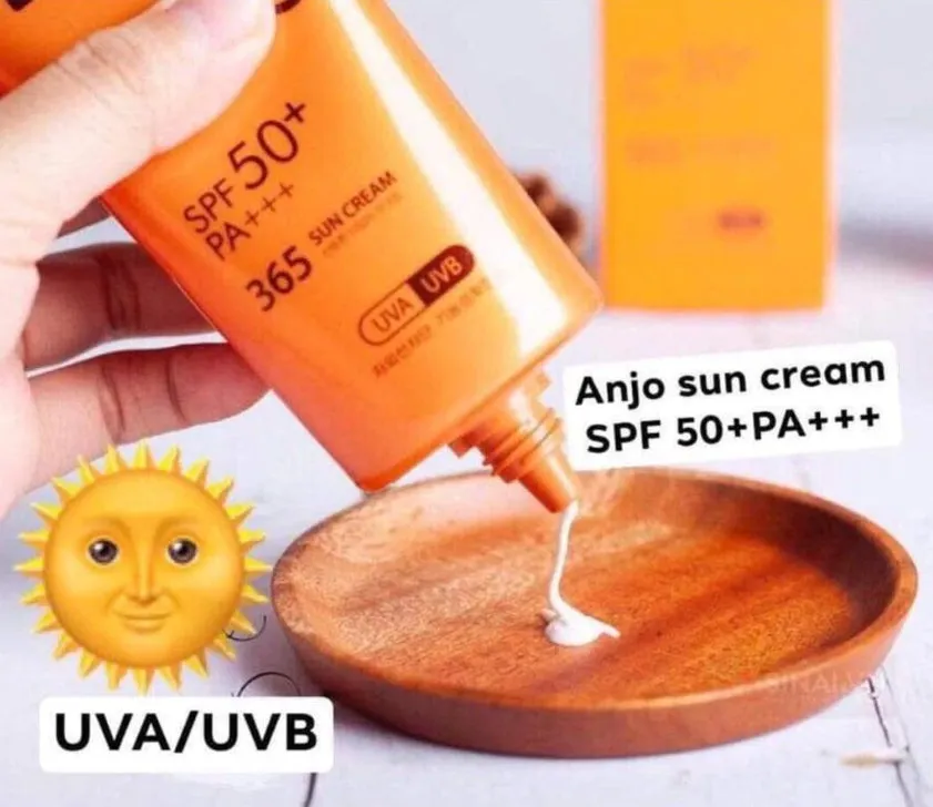 2pcs Anjo Professional 365 Sun Creams 70g SPF 50 PA    Sunscreens Facial Body UV Sunblock non-sticky moisturizing