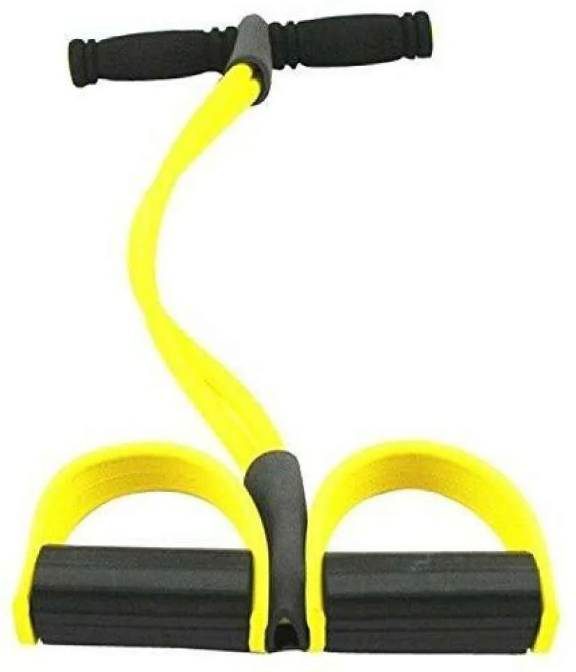 4 Tube Resistance Bands Latex Pedal Ab Exerciser