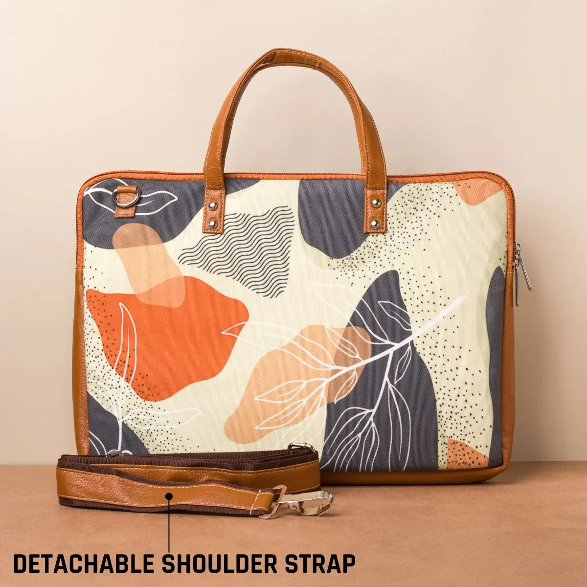 Abstract Art Floral Deluxe Laptop Bag