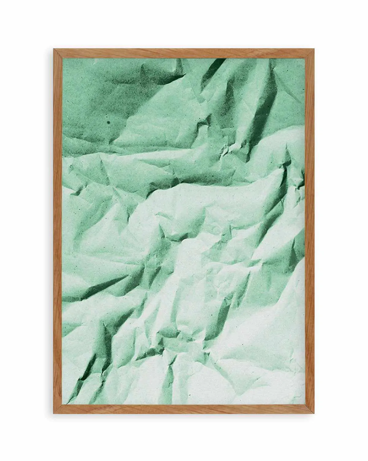 Abstract Green Shadows Art Print