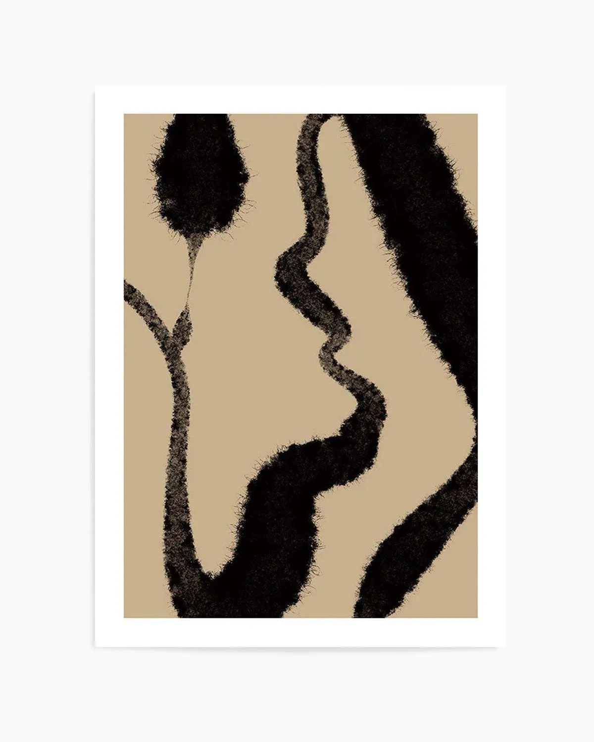 Abstract Khaki II Art Print