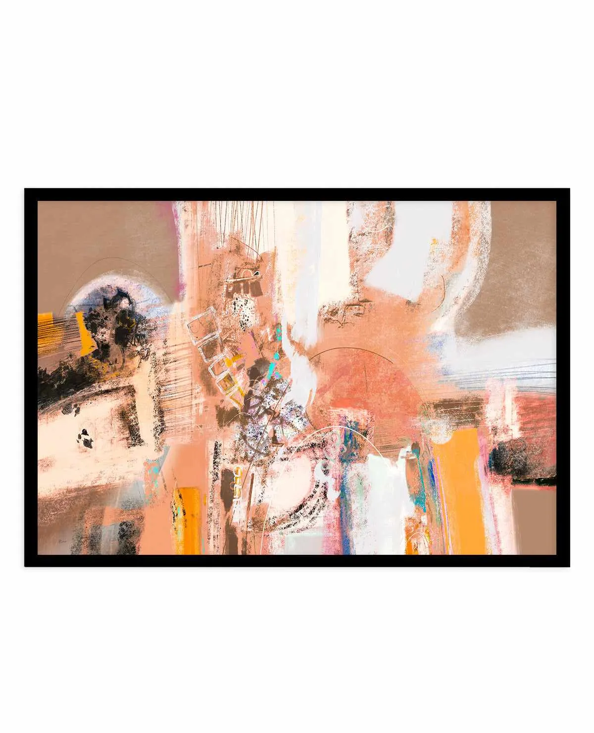 Abstract Peach by Maurizio Piovan | Art Print