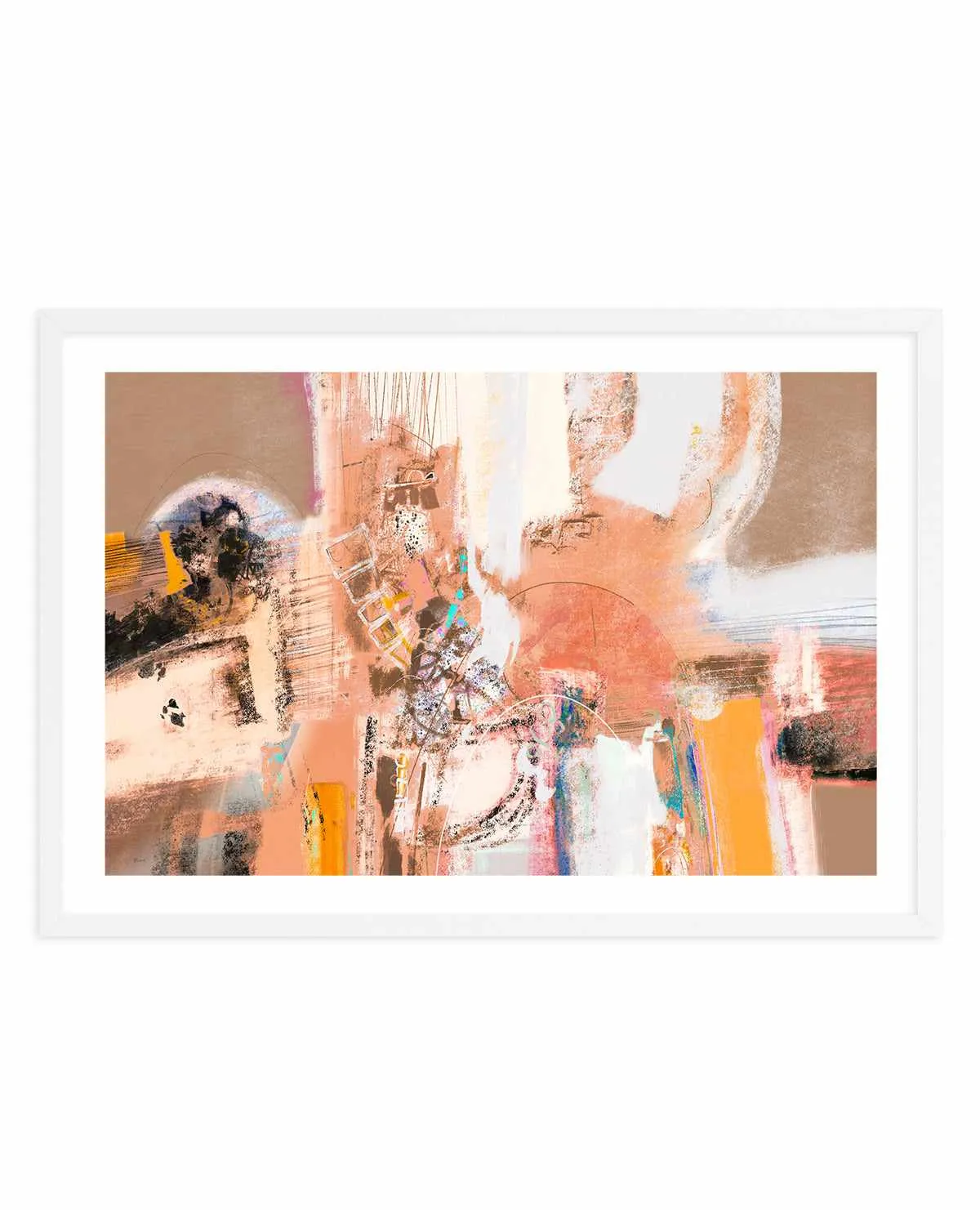 Abstract Peach by Maurizio Piovan | Art Print