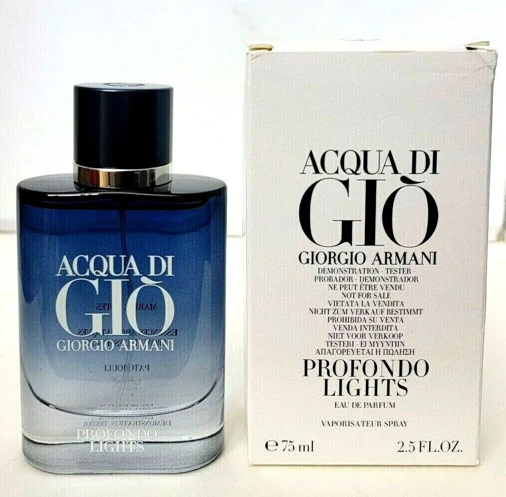 Acqua Di Giò Profondo Lights Edp 75Ml  Hombre Tester .