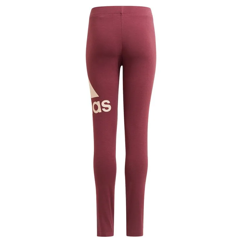 adidas Big Logo Leggings - Girls - Victory Crimson/Halo Blush