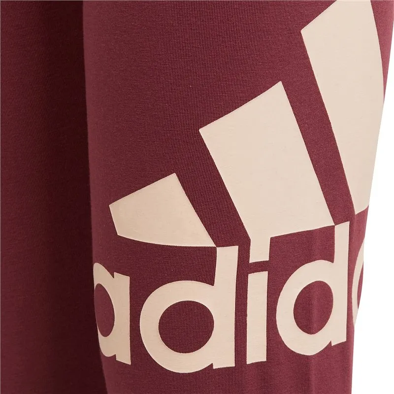 adidas Big Logo Leggings - Girls - Victory Crimson/Halo Blush