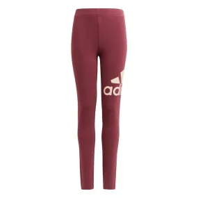 adidas Big Logo Leggings - Girls - Victory Crimson/Halo Blush