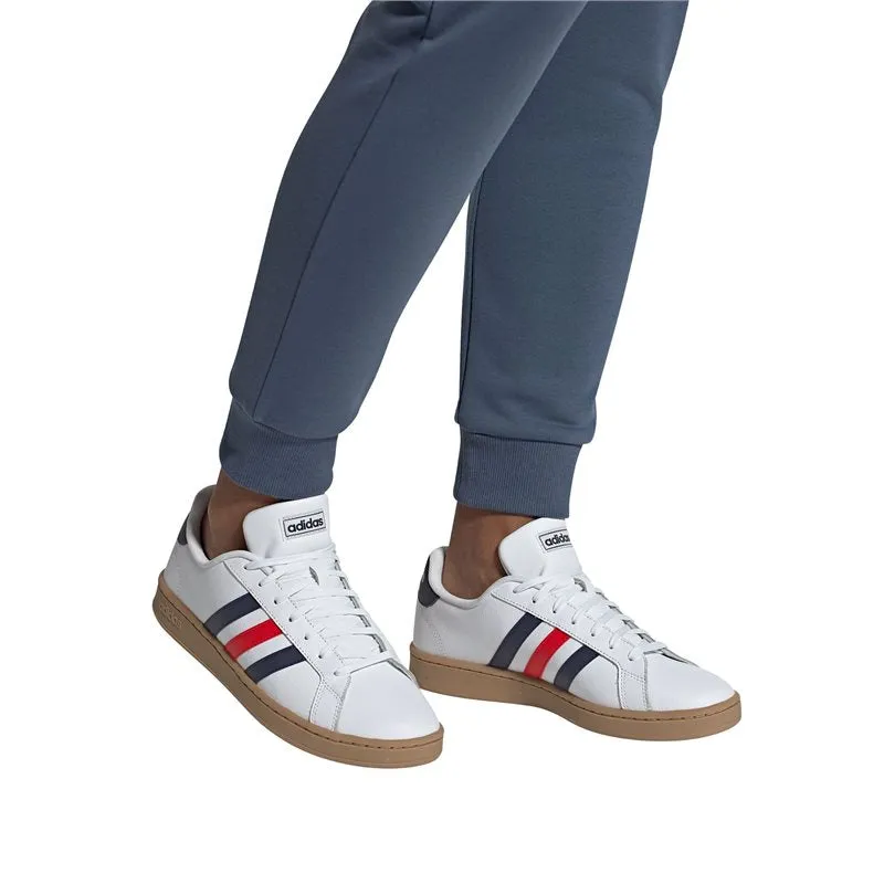 adidas Grand Court Trainers - Mens - White/Blue/Active Red