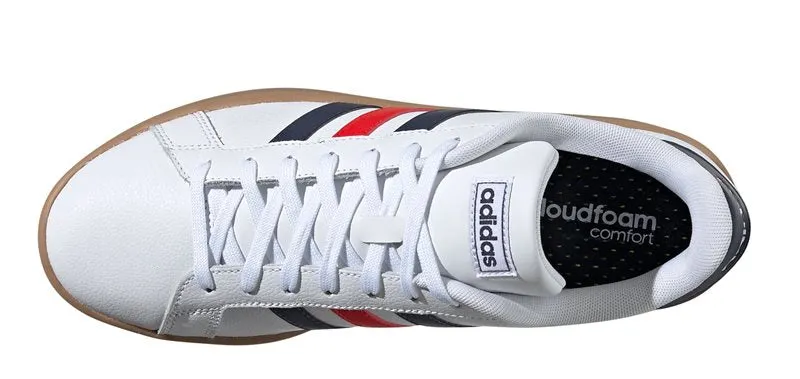 adidas Grand Court Trainers - Mens - White/Blue/Active Red