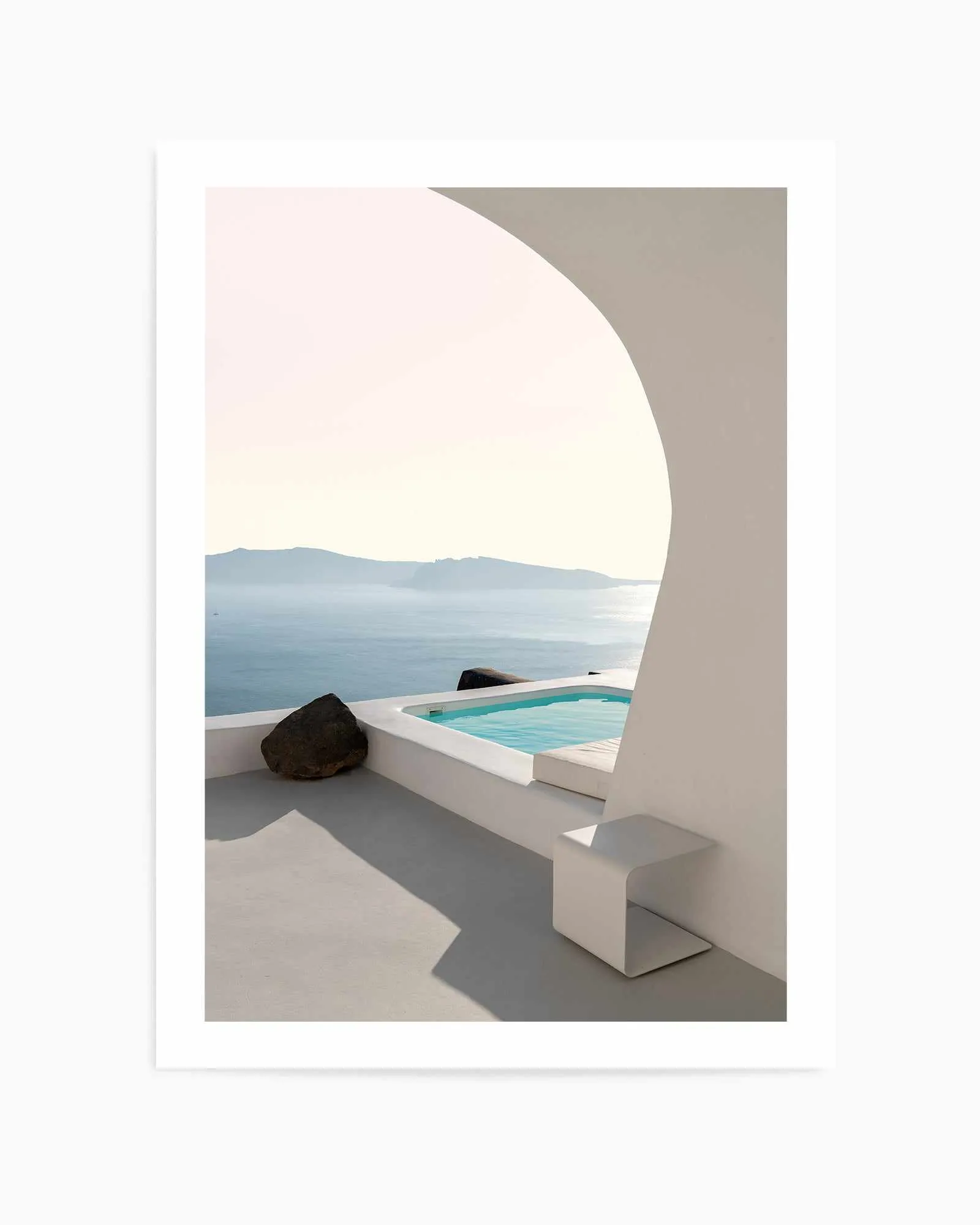 Aenaon Seaview Villa By Minorstep | Art Print