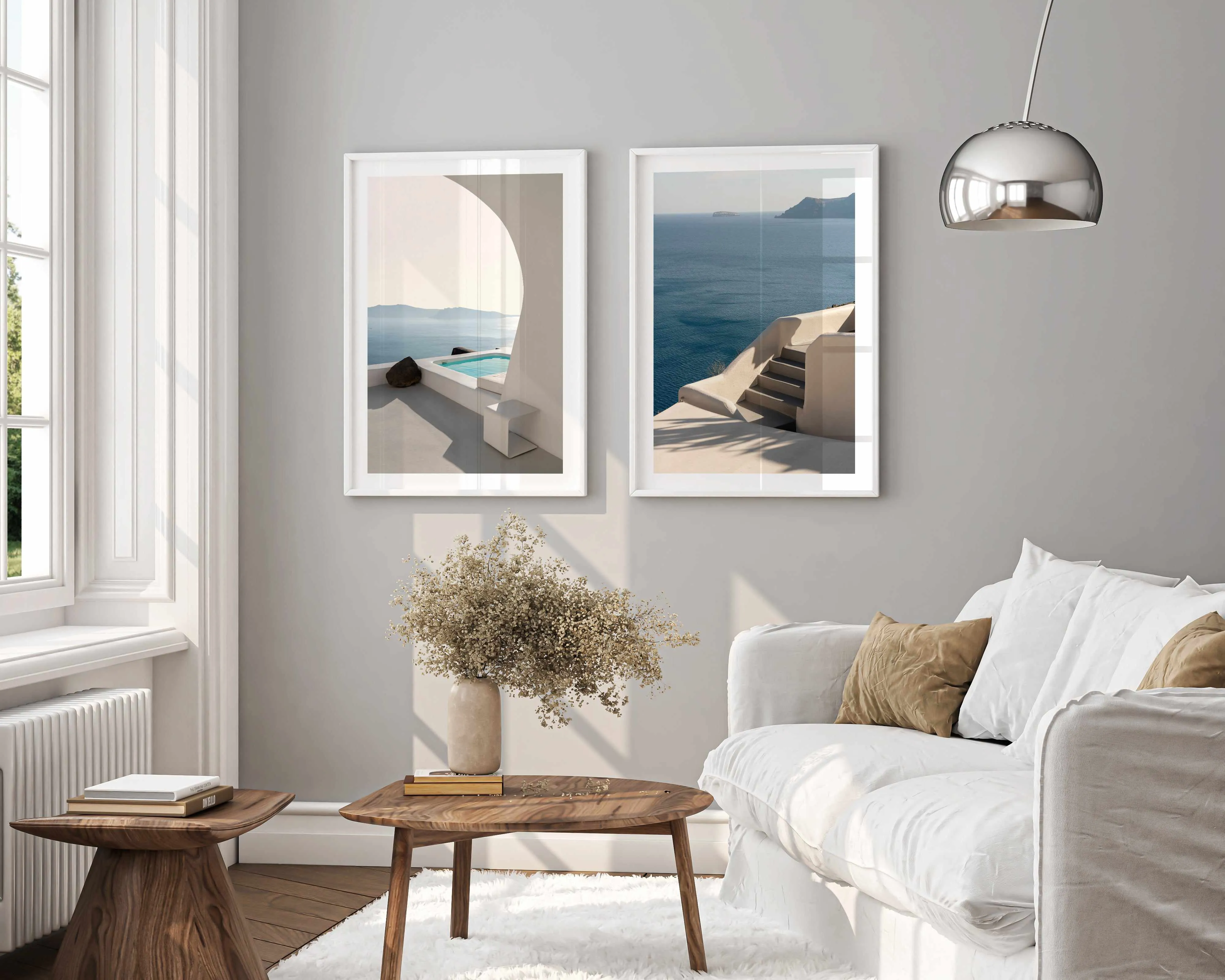 Aenaon Seaview Villa By Minorstep | Art Print