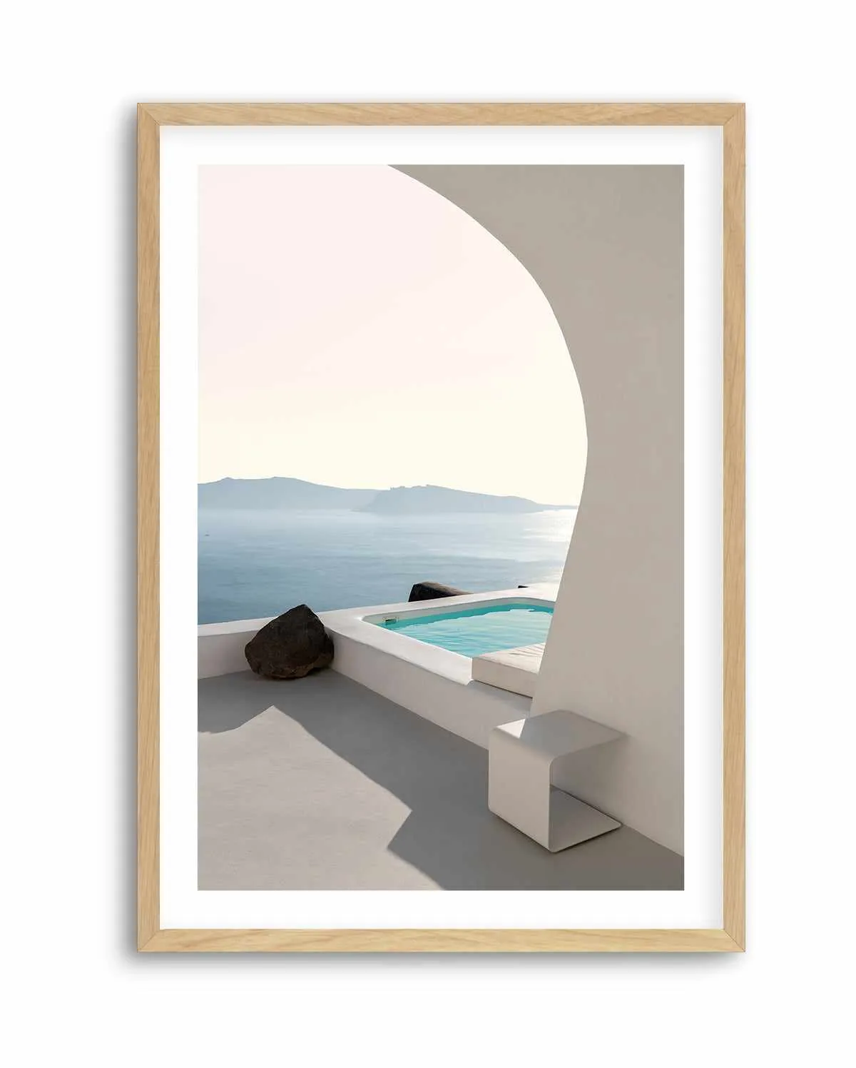 Aenaon Seaview Villa By Minorstep | Art Print