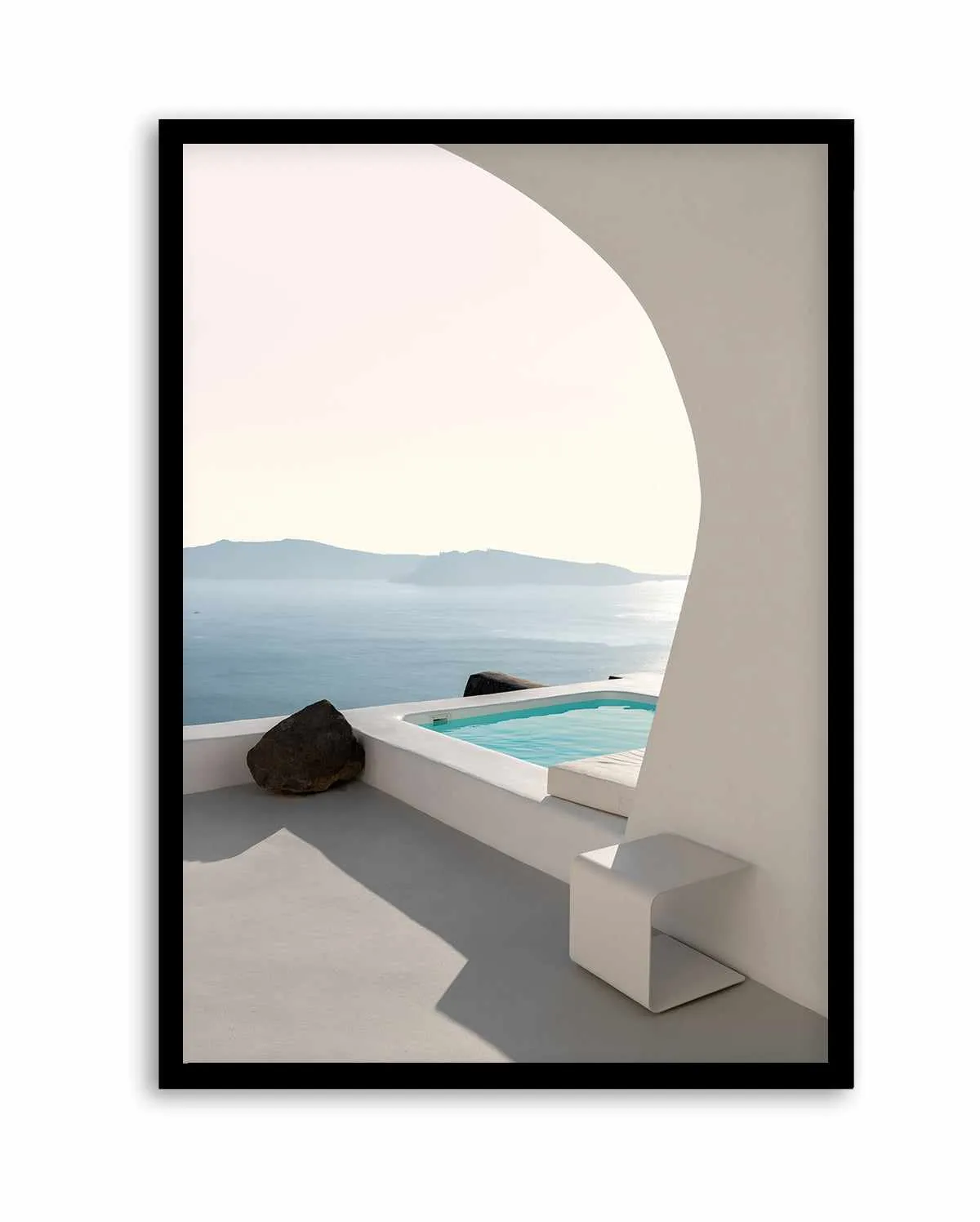 Aenaon Seaview Villa By Minorstep | Art Print