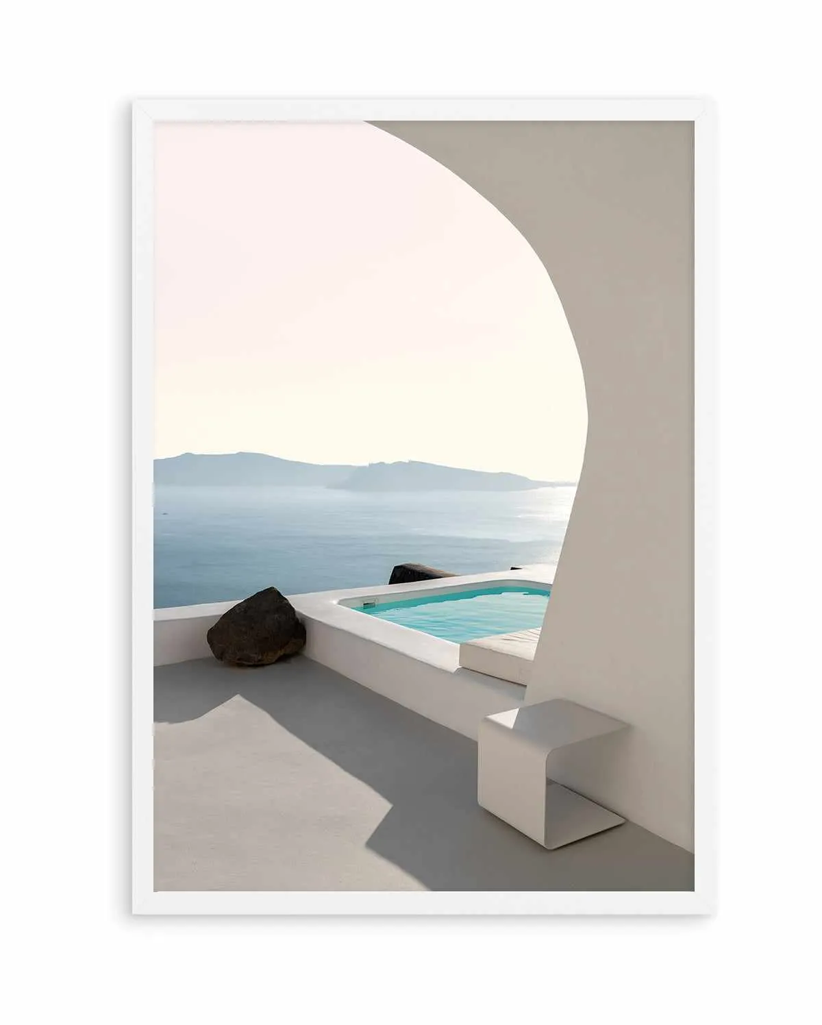 Aenaon Seaview Villa By Minorstep | Art Print