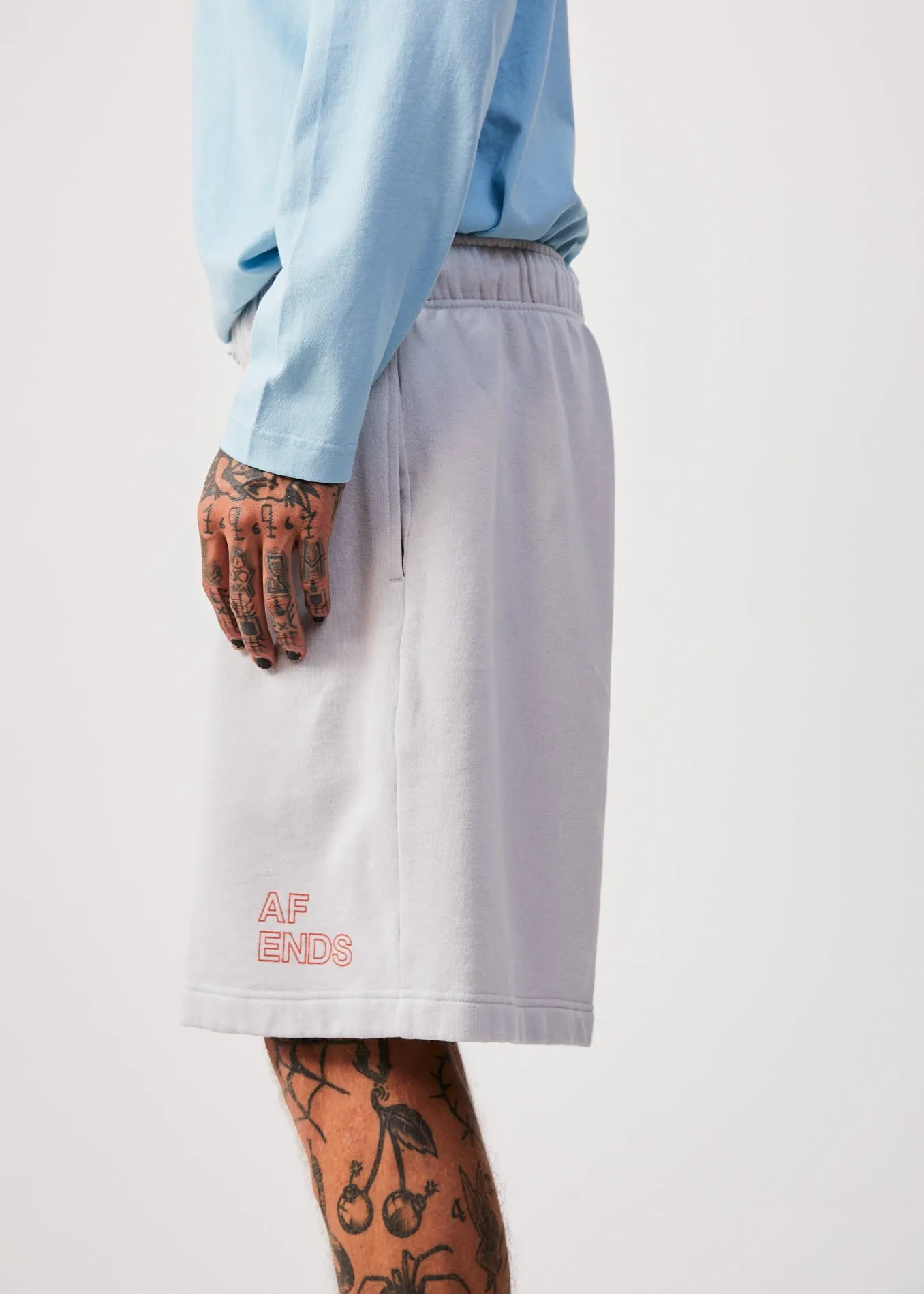 AFENDS Unisex Conditional - Unisex Sweat Shorts - Smoke