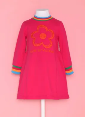 Agatha Ruiz de la Prada Girls Fushia Flower Dress