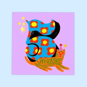 Age 5 Birthday Square  Greetings Card by Eleanor Bowmer