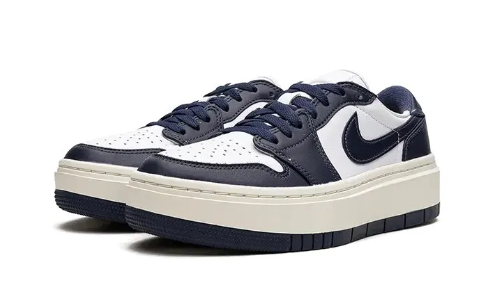 Air Jordan 1 Low Elevate White Midnight Navy Sail