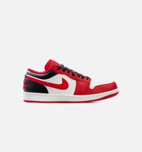 Air Jordan 1 Low Reverse Black Toe Mens Lifestyle Shoe - Red/ Black Free Shipping