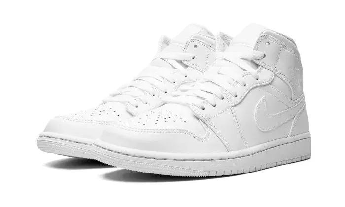 Air Jordan 1 Mid Triple White (2022)