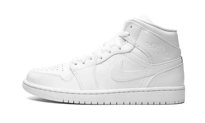 Air Jordan 1 Mid Triple White (2022)