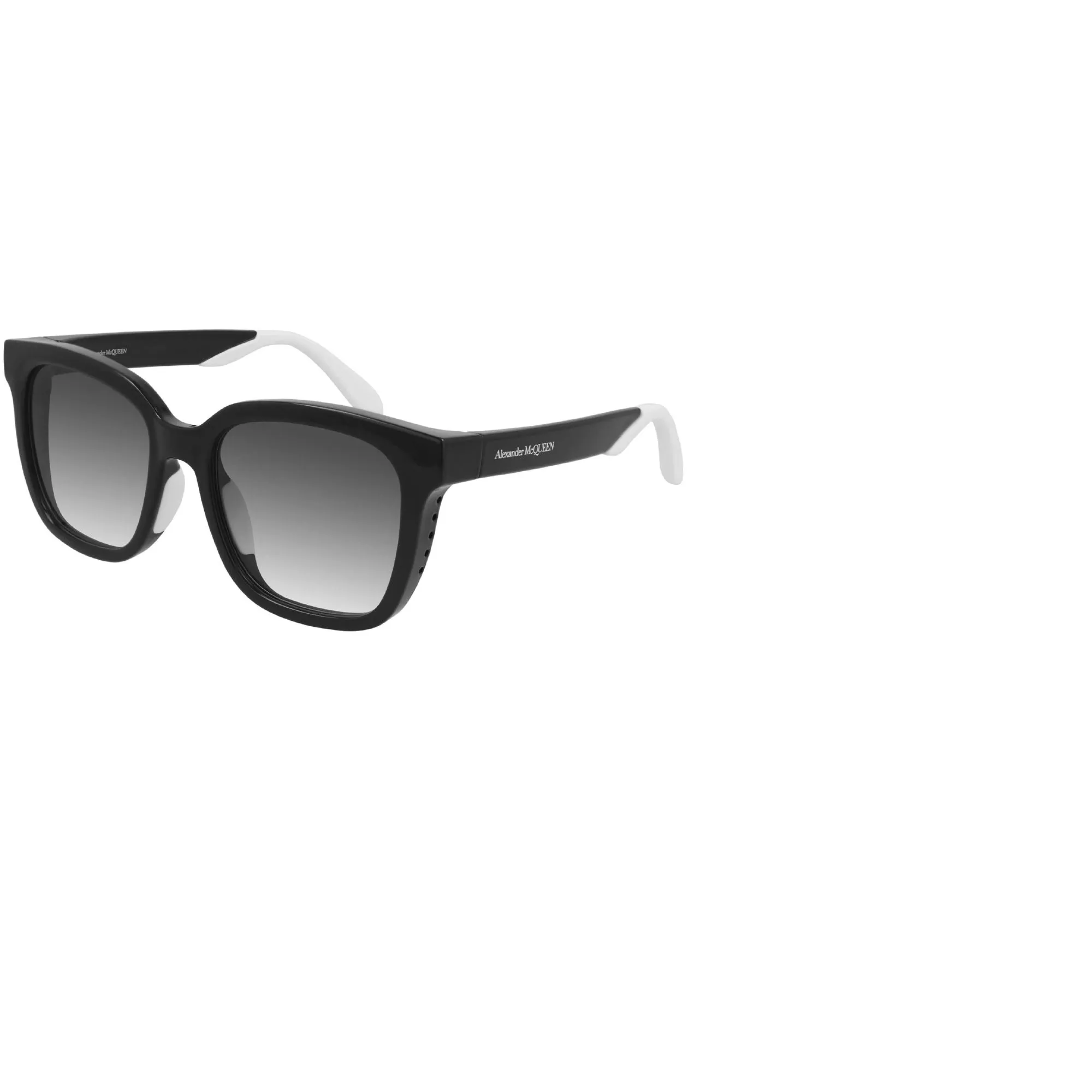 Alexander McQueen Women's Sunglasses Fall Winter Black Grey Nylon Nylon White AM0295SK 002