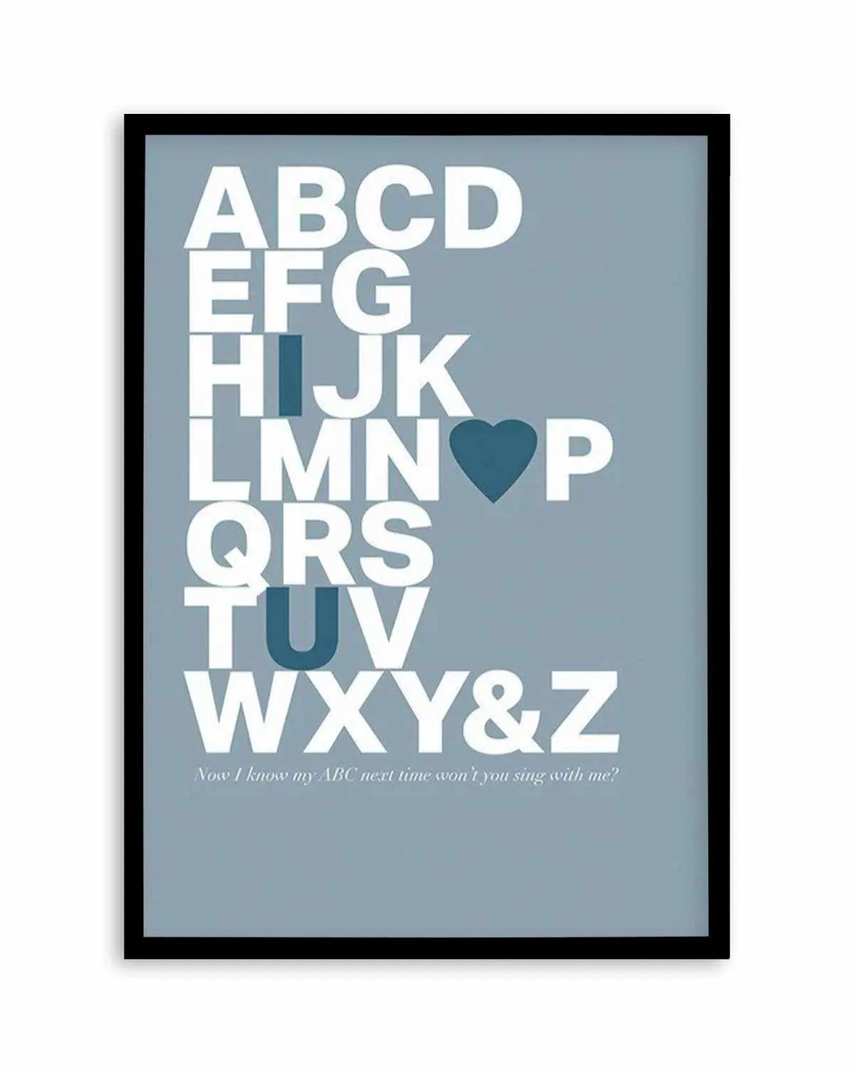 Alphabet Song | 5 Colour Options Art Print