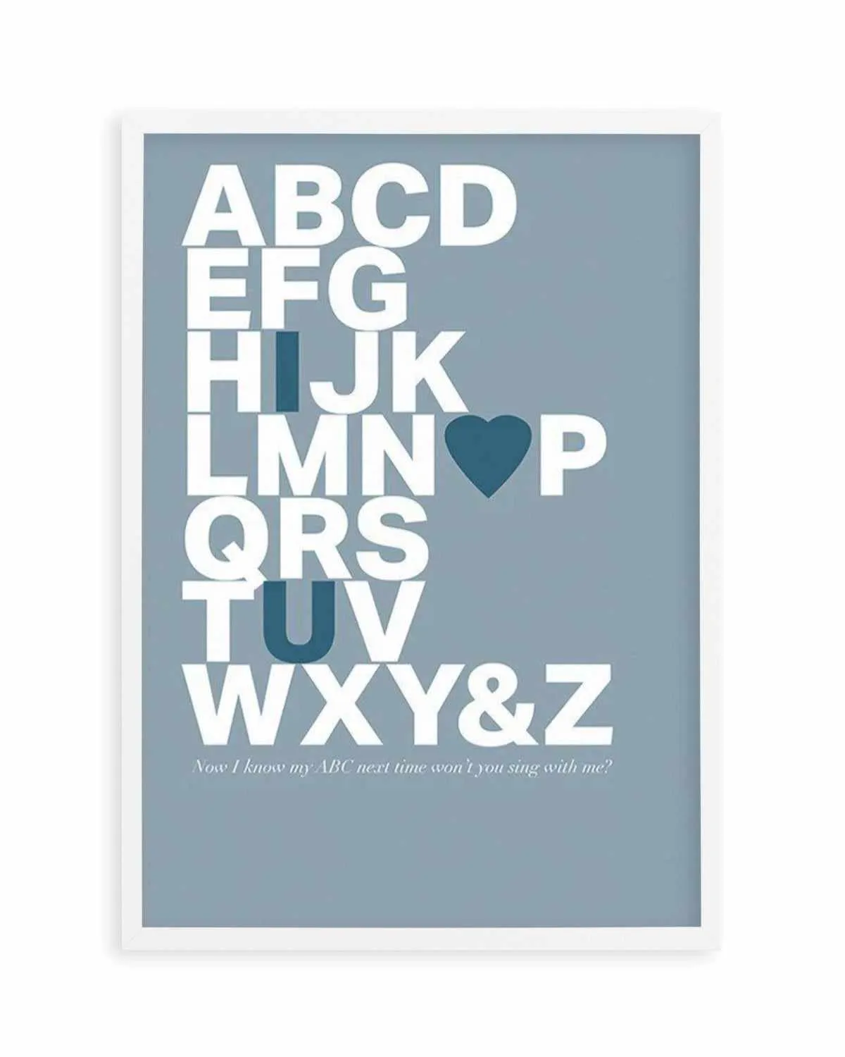 Alphabet Song | 5 Colour Options Art Print