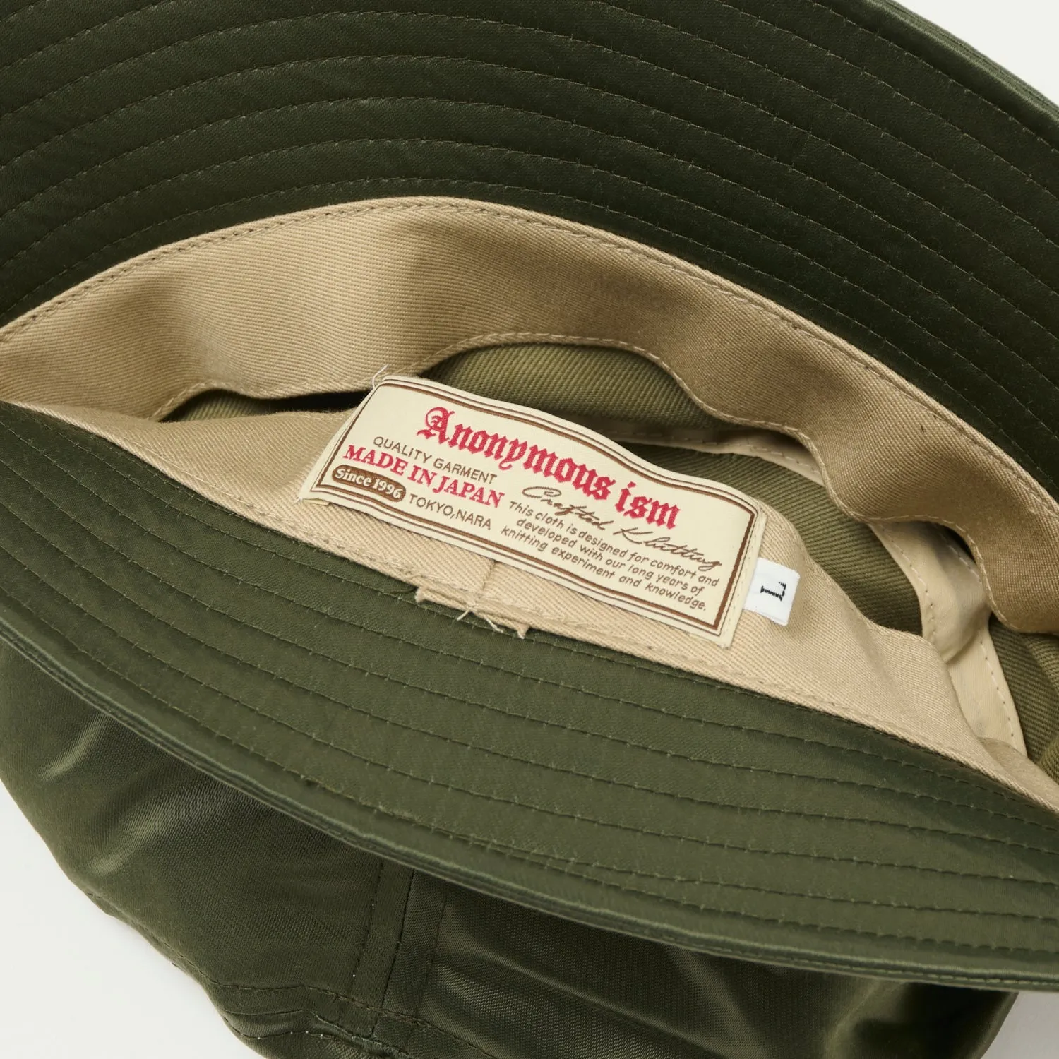 Anonymous Ism Nylon Bucket Hat - Khaki