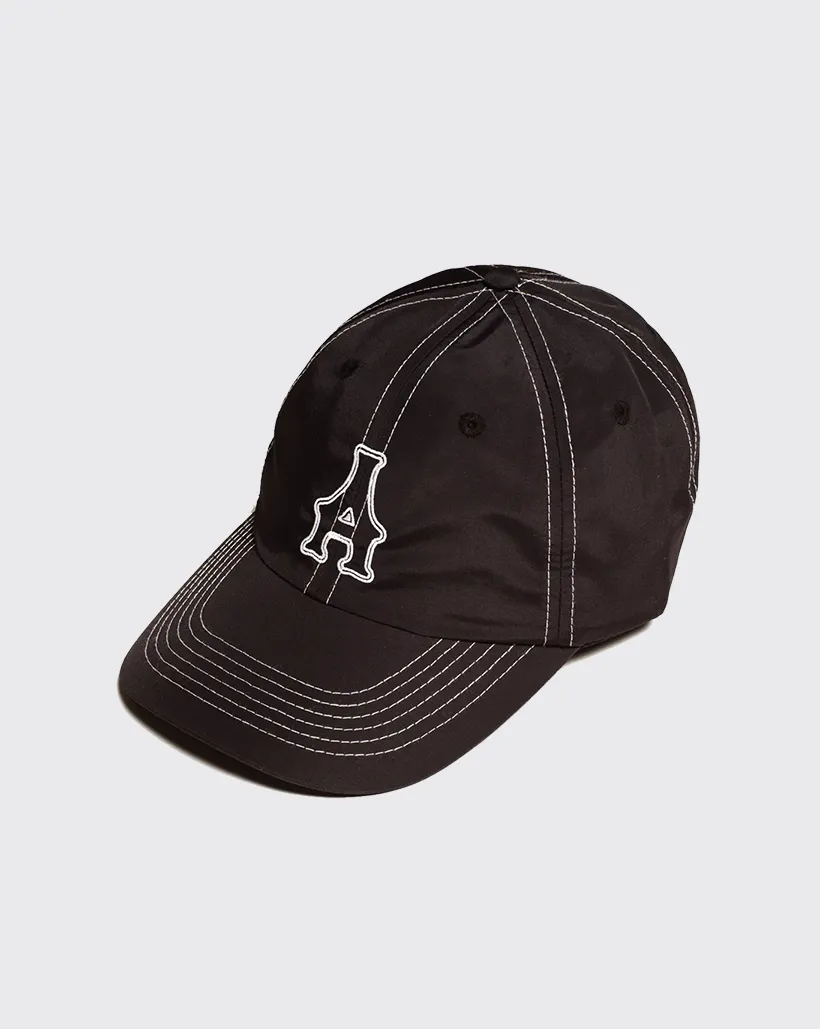 Arcade Nylon ‘A’ Hat - Black