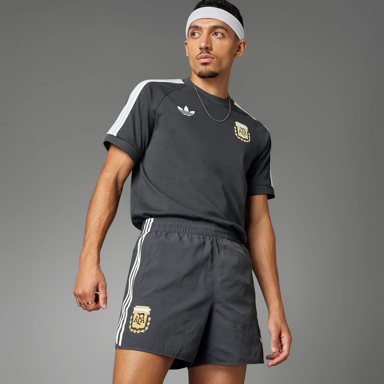 Argentina 3-Stripe Short - Mens