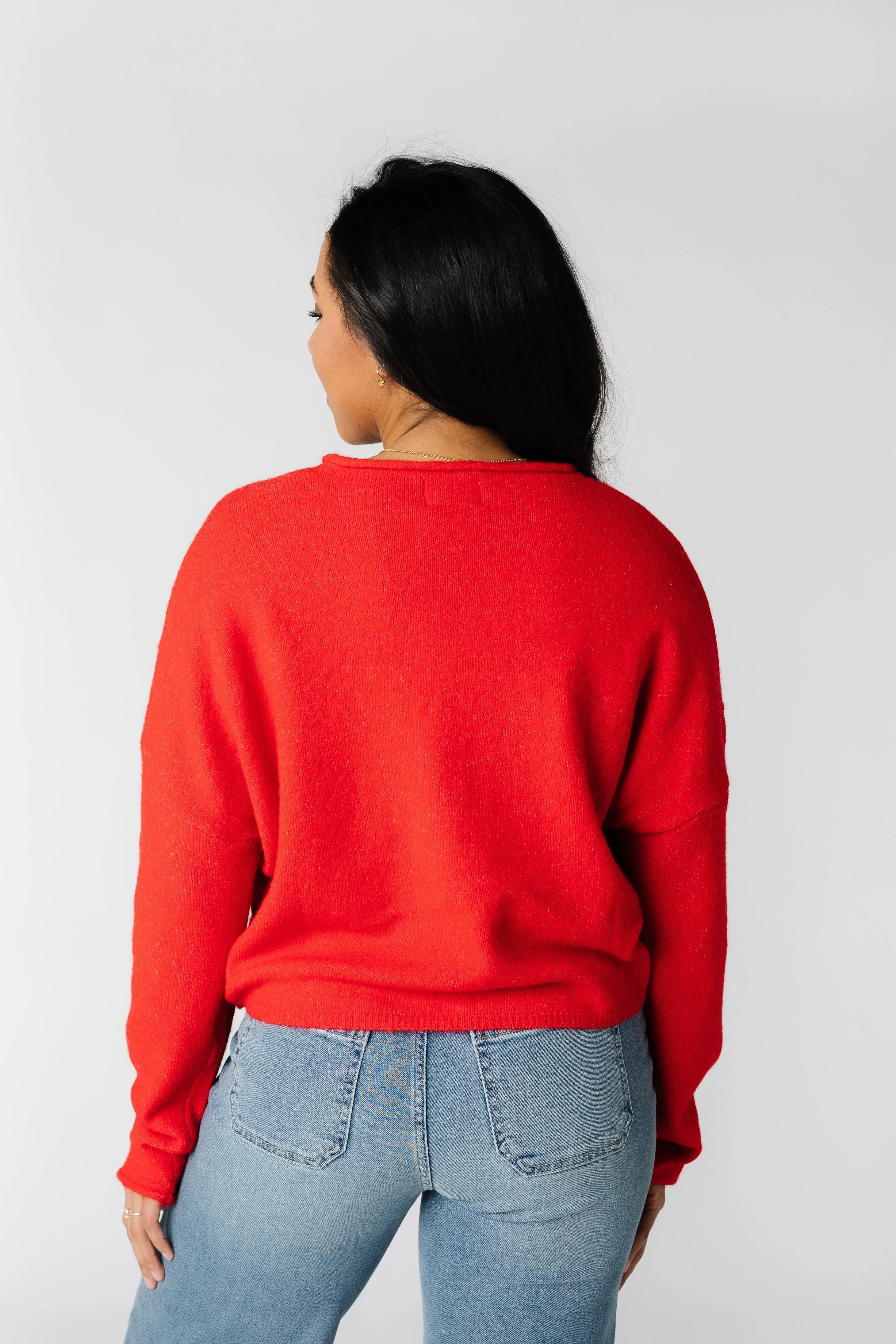 Aria Soft Cardigan - Red