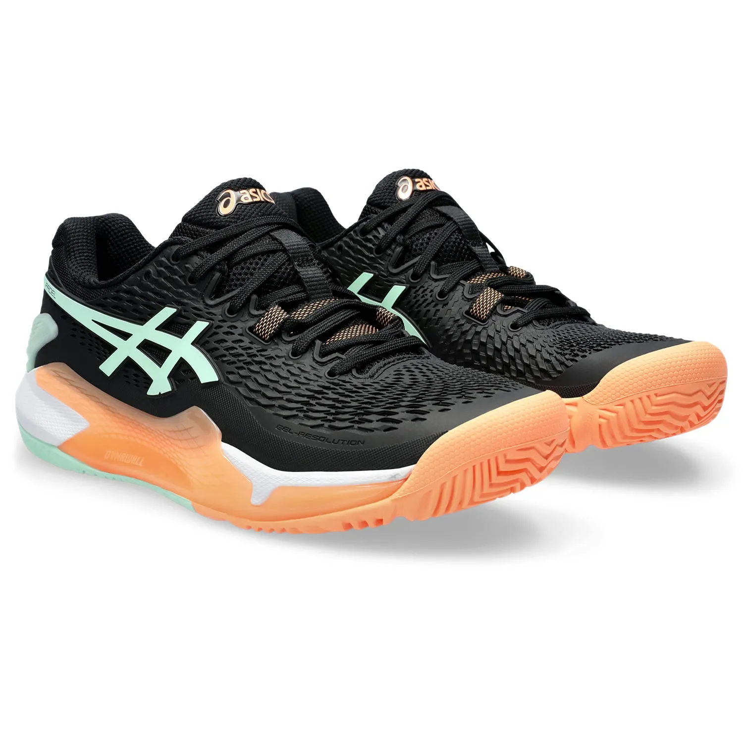 Asics Padelschoen Gel Resolution 9 Dames Zwart