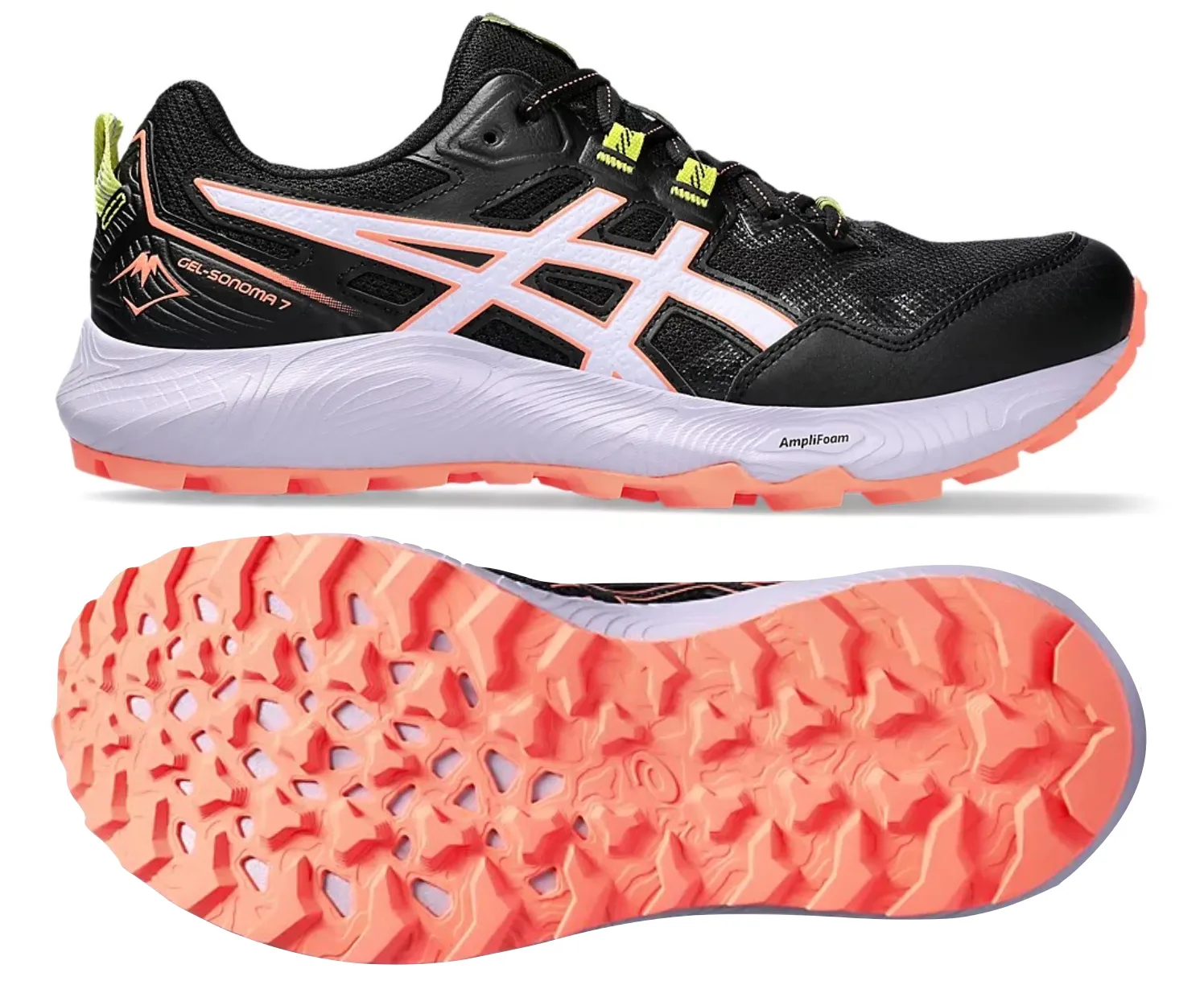 ASICS Sonoma 7 (Black/Faded Ash Rock) Womens