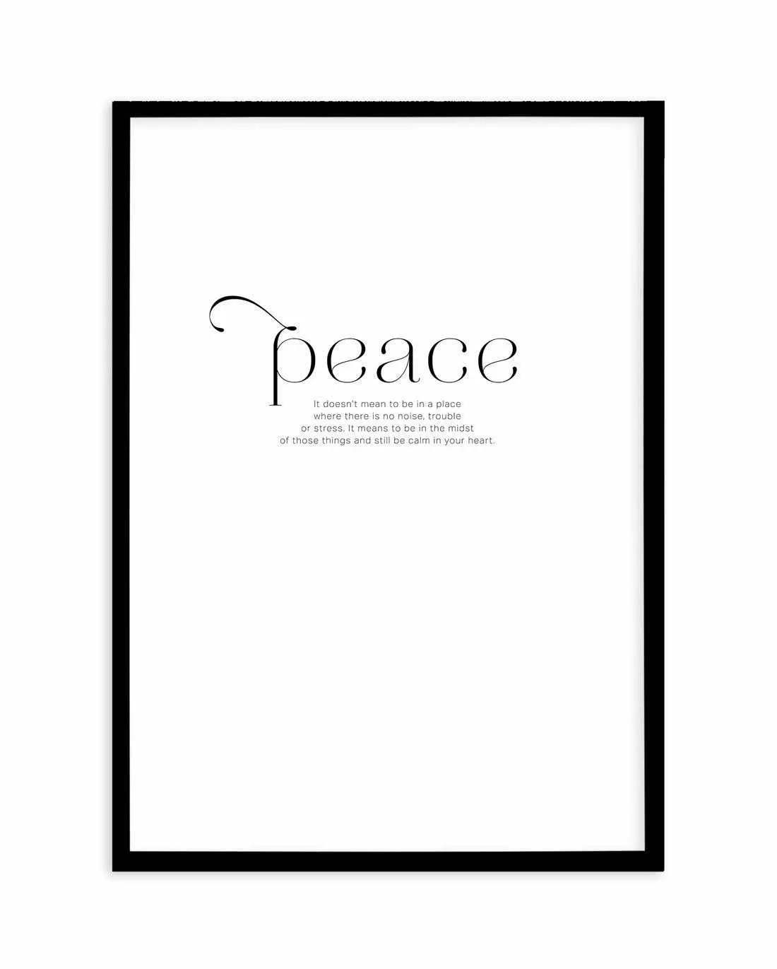 At Peace Art Print