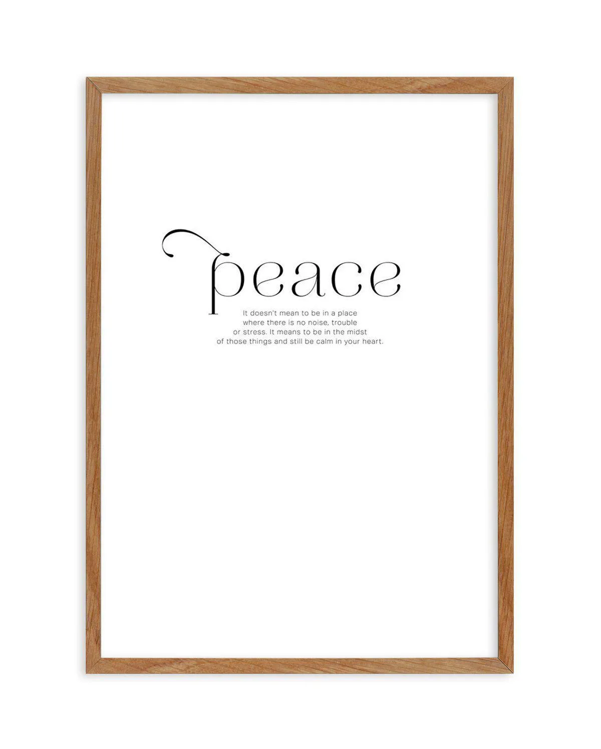 At Peace Art Print