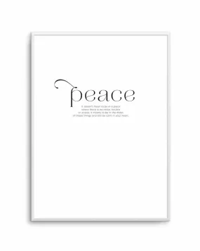 At Peace Art Print