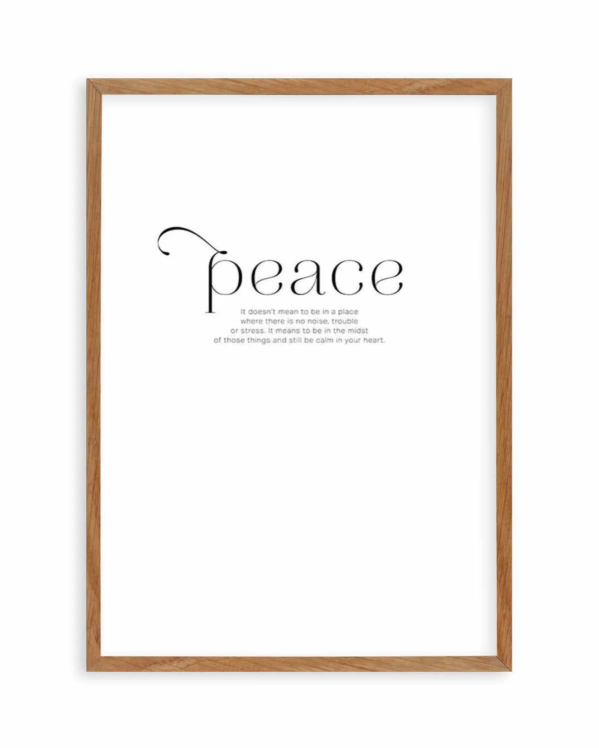 At Peace Art Print