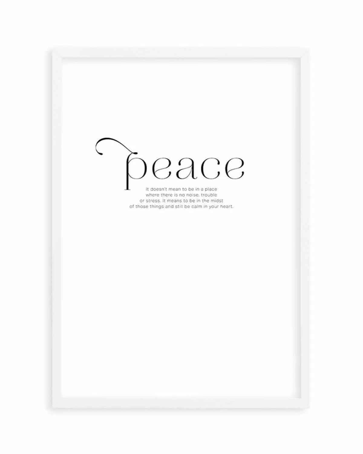 At Peace Art Print