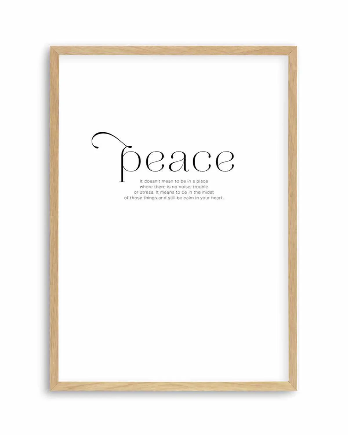 At Peace Art Print