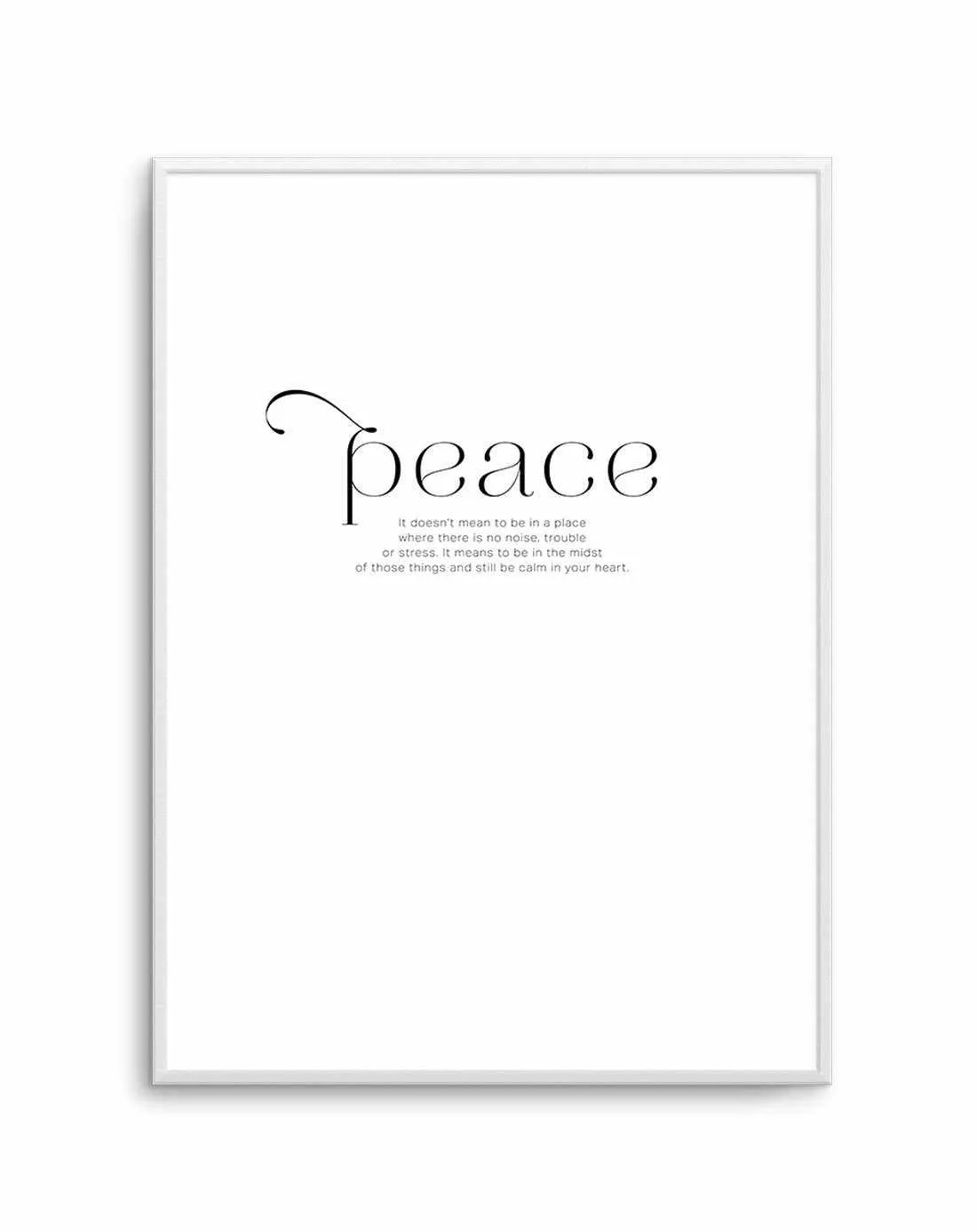 At Peace Art Print