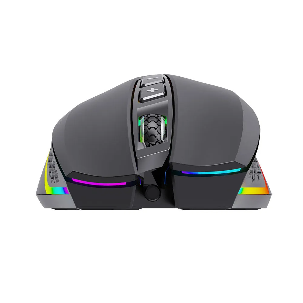 Aula Wind F805 Wired Rainbow Gaming Mouse 6400Dpi - Black