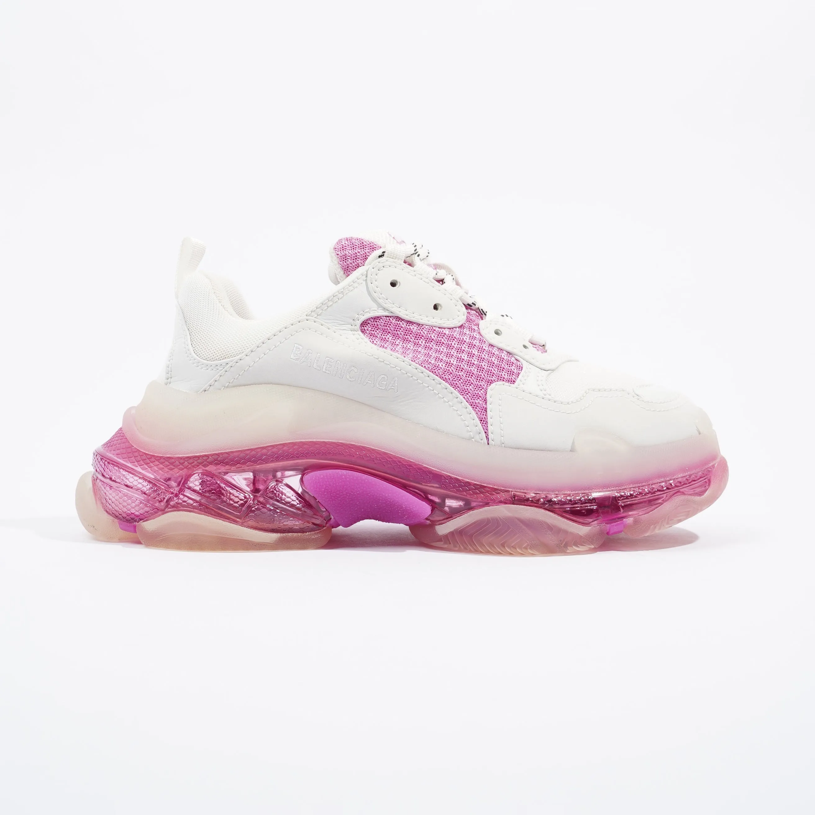 Balenciaga Triple S White / Pink / Clear Sole EU 39 / UK 6